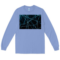 Colony Blue network background Long Sleeve Tee - linhVisuals