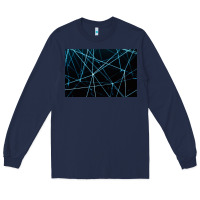Navy network background Long Sleeve Tee - linhVisuals
