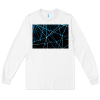 White network background Long Sleeve Tee - linhVisuals