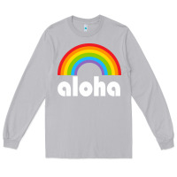 Moon Dust Aloha Rainbow Hawaii 808 Island Hawaiian Long Sleeve Tee - linhVisuals