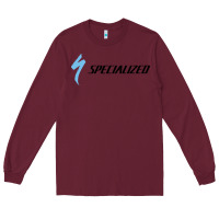 Burgundy Specialized Bikes Bicycle Long Sleeve Tee - linhVisuals