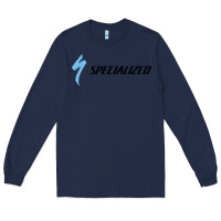 Navy Specialized Bikes Bicycle Long Sleeve Tee - linhVisuals