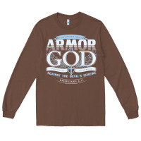 Chestnut armor of god bible verse scripture Long Sleeve Tee - linhVisuals