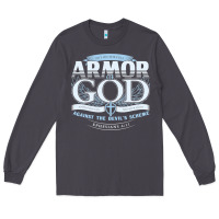 Smoke armor of god bible verse scripture Long Sleeve Tee - linhVisuals
