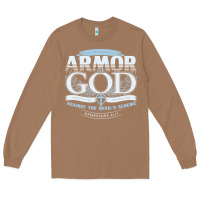 Toasted Coconut armor of god bible verse scripture Long Sleeve Tee - linhVisuals