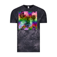 Cloud Black neon safari seamless pattern 2 Vintage Tee - BundleAndBundleShop