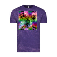 Cloud Purple neon safari seamless pattern 2 Vintage Tee - BundleAndBundleShop