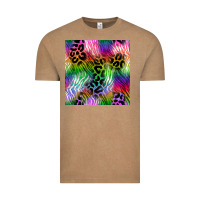 Vintage Coffee neon safari seamless pattern 2 Vintage Tee - BundleAndBundleShop