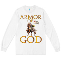 White armor of god ephesians bible verse Long Sleeve Tee - linhVisuals