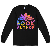 Black book author funny author book writing Long Sleeve Tee - linhVisuals