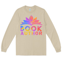 Mushroom book author funny author book writing Long Sleeve Tee - linhVisuals