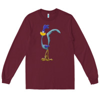 Burgundy road runner Long Sleeve Tee - linhVisuals