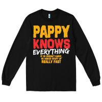 Black pappy knows everything Long Sleeve Tee - linhVisuals