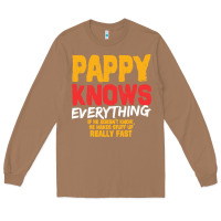 Toasted Coconut pappy knows everything Long Sleeve Tee - linhVisuals
