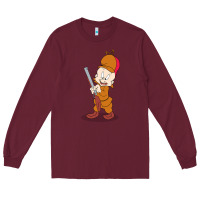 Burgundy elmer fudd Long Sleeve Tee - linhVisuals