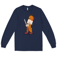 Navy elmer fudd Long Sleeve Tee - linhVisuals