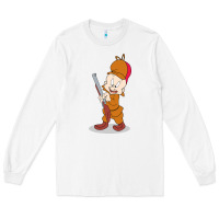 White elmer fudd Long Sleeve Tee - linhVisuals