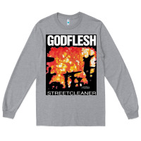 Heather Grey GODFLESH Streetcleaner Long Sleeve Tee - linhVisuals