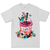 Dove Grey Mexican Day Of The Dead Skulls Coffee Cup Premium Tee - FaDigitalArtStudio