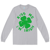 Moon Dust kiss me im irish funny saint patrick day womens Long Sleeve Tee - linhVisuals