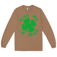 Toasted Coconut kiss me im irish funny saint patrick day womens Long Sleeve Tee - linhVisuals