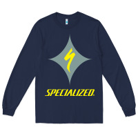 Navy Specialized Bikes Bicycle Long Sleeve Tee - linhVisuals