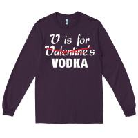 Plum is for vodka valentine's day Long Sleeve Tee - linhVisuals