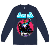 Navy superhero punish her Long Sleeve Tee - linhVisuals