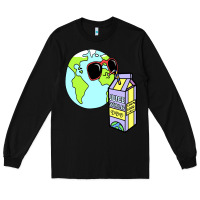 Black wrld drink Long Sleeve Tee - linhVisuals