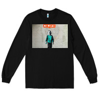 Black banksy nobody likes me boy Long Sleeve Tee - linhVisuals