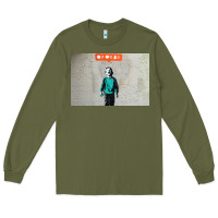 Army Green banksy nobody likes me boy Long Sleeve Tee - linhVisuals
