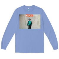 Colony Blue banksy nobody likes me boy Long Sleeve Tee - linhVisuals