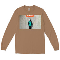 Toasted Coconut banksy nobody likes me boy Long Sleeve Tee - linhVisuals