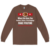 Chestnut canada poutine quebec recipe french Long Sleeve Tee - linhVisuals
