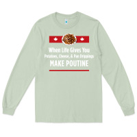 Matcha canada poutine quebec recipe french Long Sleeve Tee - linhVisuals
