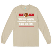 Mushroom canada poutine quebec recipe french Long Sleeve Tee - linhVisuals