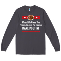 Smoke canada poutine quebec recipe french Long Sleeve Tee - linhVisuals