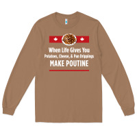 Toasted Coconut canada poutine quebec recipe french Long Sleeve Tee - linhVisuals