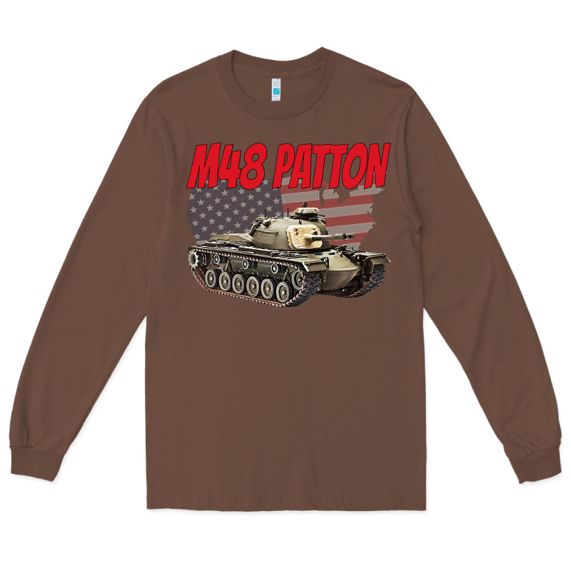 Cold War Battle Tank M48 Patton Gamer Long Sleeve Tee by linhVisuals | Teevron