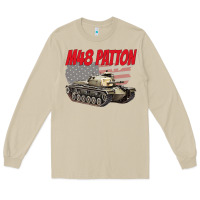 Mushroom cold war battle tank m48 patton gamer Long Sleeve Tee - linhVisuals