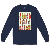 Navy hot sauce Long Sleeve Tee - linhVisuals