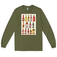 Army Green hot sauce Long Sleeve Tee - linhVisuals