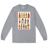 Heather Grey hot sauce Long Sleeve Tee - linhVisuals