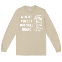 Mushroom Cheesy But Still Grate Funny Pun Long Sleeve Tee - linhVisuals