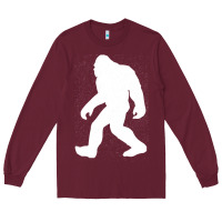 Burgundy bigfoot t  shirt bigfoot   i believe bigfoot t  shirt Long Sleeve Tee - linhVisuals