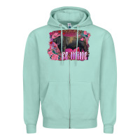 Seafoam be mine black angus bull Zipper Hoodie - RanaPortraitStore
