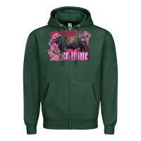 Sports Green be mine black angus bull Zipper Hoodie - RanaPortraitStore