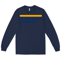 Navy New York Institute of Technology Long Sleeve Tee - linhVisuals
