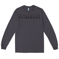 Smoke University of North Carolin Pembroke Long Sleeve Tee - linhVisuals