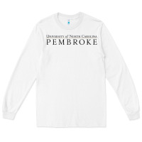White University of North Carolin Pembroke Long Sleeve Tee - linhVisuals